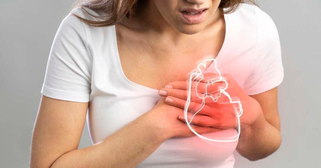 risco cardiovascular 
risco de infarto na menopausa
mulher com dor no peito